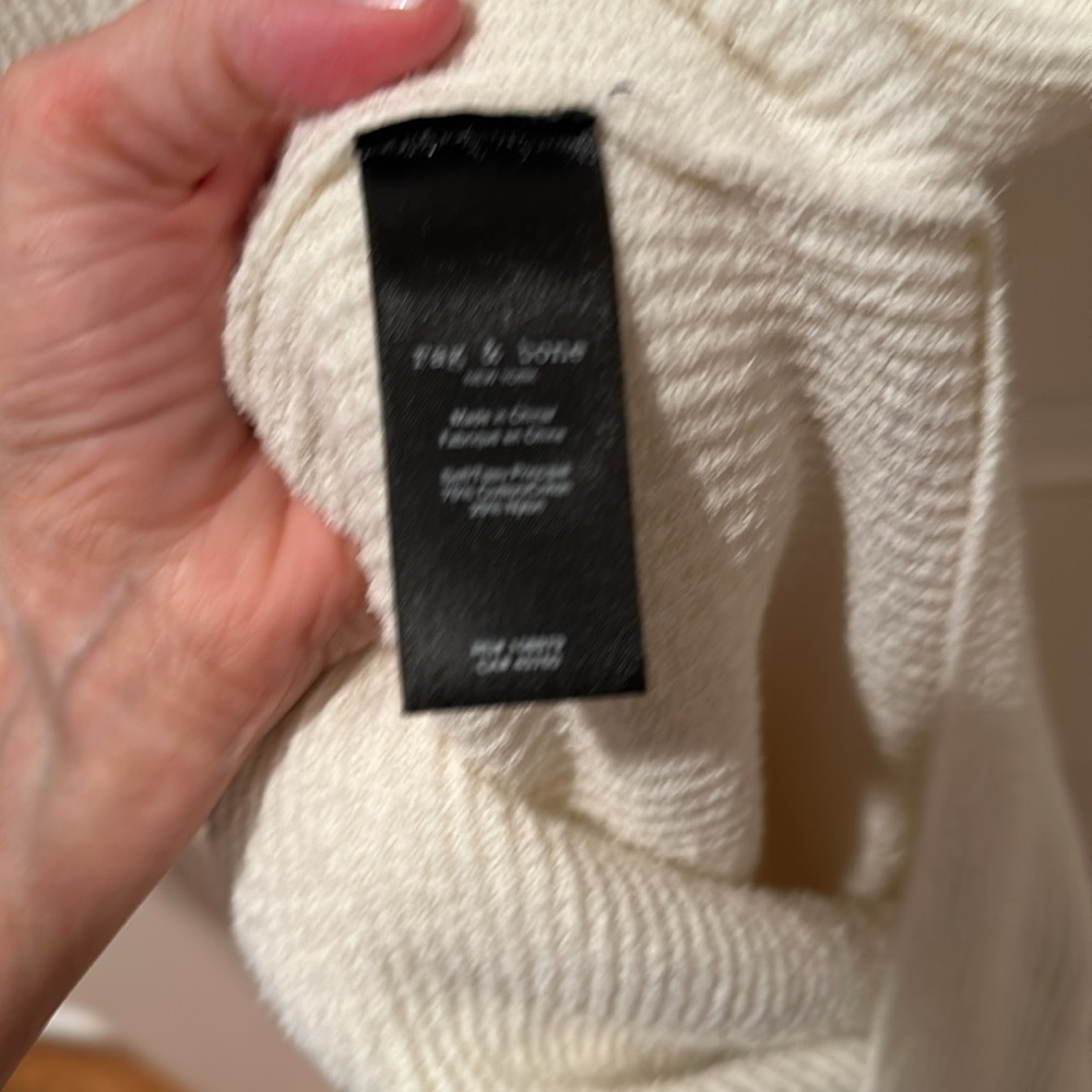 Rag & Bone Ivory Sunny Midi dress Sz S/P - Picture 8 of 9